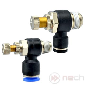 NECH NSE8-02 / Ø8 mm-es push-in sarokfojtó R1/4&quot;-os menettel