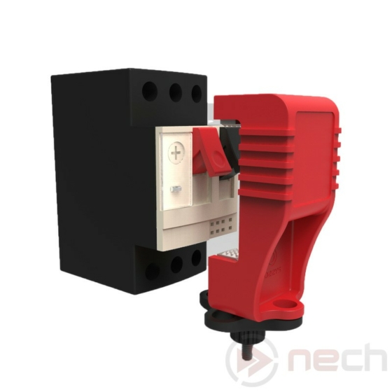 NECH Munkavédelmi LOTO CBL86 motorvédő kapcsoló kizáró, reteszelő Schenider GV2ME motorvédő kapcsolókhoz / Schenider GV2ME Motor breaker protector switches lockout for GV2ME breaker lockout