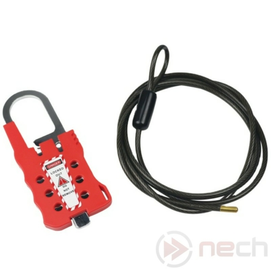 NECH CAL48 univerzális munkavédelmi LOTO kábeles kizáró / Cable Lockout