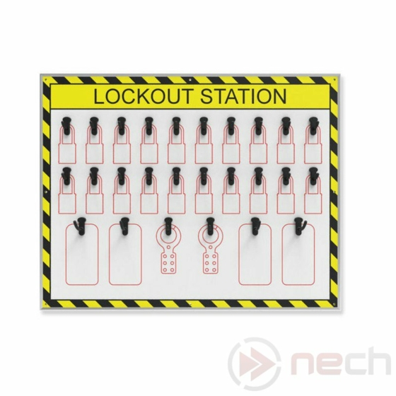 LSC75 nyitott LOTO állomás / Costumizable Lockout Station