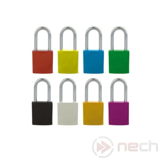 NECH PLA Series Aluminium Safety Padlock Color Chart / Alumínium házas, robbanásbiztos, antimagnetikus, munkavédelmi LOTO lakat