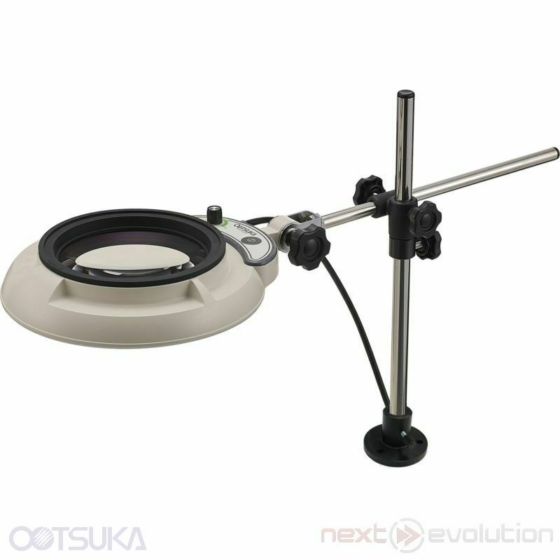 OTSUKA OPTICS ENVL-D 6X munkalapra rögzíthető nagyítós lámpa fényerősség szabályzással és 6X-os nagyítólencsével / Fixed-type desk holder illuminated magnifier