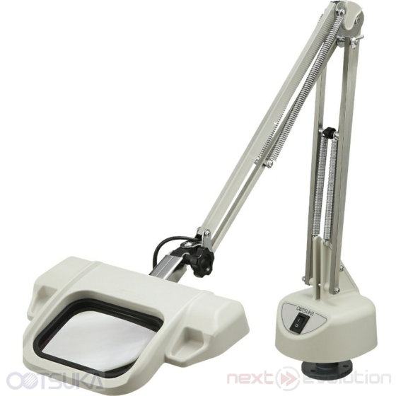 OTSUKA OPTICS OLIGHT3L-FD Munkalapra rögzíthető lengőkaros nagyítós lámpa / Free arm type illuminated magnifier - Fixed-type desk holder