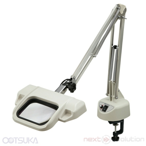 OTSUKA OPTICS OLIGHT3L-F Asztallapra rögzíthető lengőkaros nagyítós lámpa / Free arm type illuminated magnifier