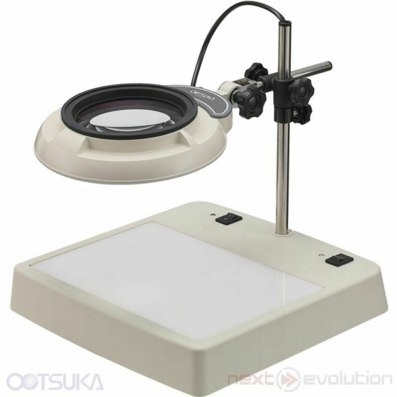 OTSUKA OPTICS SKKL-CL Nagyítós lámpa alsó megvilágítással, világító asztal funkcióval / Lightbox-type illuminated magnifier