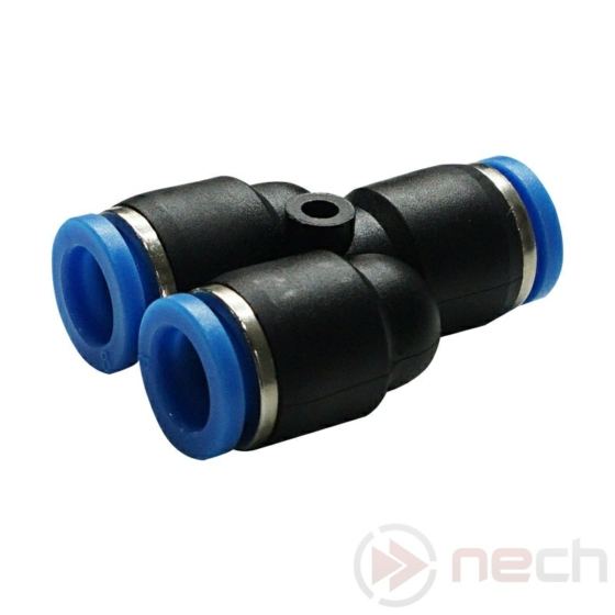 NECH PY04 / Ø4 mm-es push-in Y csatlakozó műanyagból, Union Y