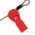 Kép 2/3 - NECH CALM48 univerzális munkavédelmi LOTO kábeles kizáró piros színben / Cable Lockout II