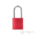 Kép 1/4 - PLA38-R Biztonsági alumínium LOTO lakat, acél kengyellel - piros / Aluminium padlock - RED
