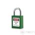 Kép 1/3 - NECH PL25-G Biztonsági LOTO lakat, rövid acél kengyellel / Short Steel Shackle, Safety Padlock