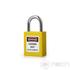 Kép 1/3 - NECH PL25-Y Biztonsági LOTO lakat, rövid acél kengyellel / Short Steel Shackle, Safety Padlock