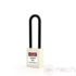 Kép 1/3 - NECH PL76LN-W Munkavédelmi LOTO lakat hosszú műanyag kengyellel - Long Nylon Shackle Safety Padlock