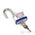 Kép 2/6 - NECH LPL Series vízálló munkavédelmi LOTO lakat, edzett acélból / Laminated LOTO padlock from hardened steel, waterproof with key cover V