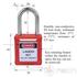 Kép 2/4 - NECH PL38N Series LOTO Safety Padlock Steel Shackle Sizes