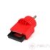 Kép 2/4 - NECH SBFVL145 kis méretű pillangószelep kizáró piros színben / Small butterfly valve lockout II