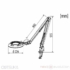 Kép 2/2 - OTSUKA OPTICS ENVL-F Szabályozható fényerejű lengőkaros nagyítós lámpa / Free-arm illuminated magnifier dimensions