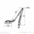 Kép 3/3 - OTSUKA OPTICS SKKL-F Asztallapra rögzíthető lengőkaros nagyítós lámpa / Free arm type illuminated magnifier sizes